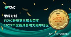 FXVC 斩获第三届金荣奖“2025 年度最具影响力跟单社区”大奖