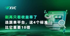 别再只看收益率了!选跟单平台，这4个标准比它重要10倍